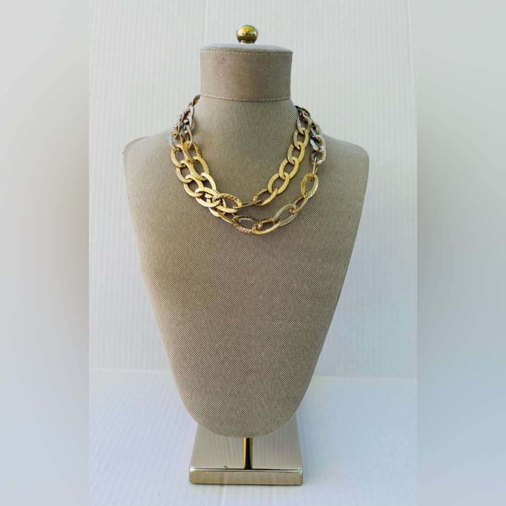 Vintage Kenneth Cole Chunky Gold Chain Necklace